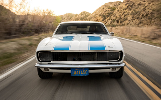 White blue car mountains tilt free wallpaper for desktop - medium preview image