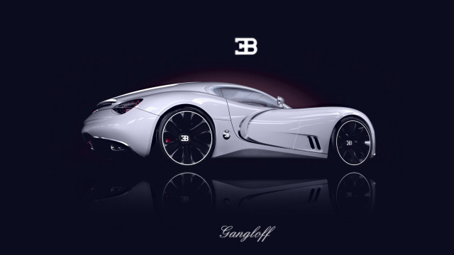 White sports car black background #3 free wallpaper for desktop - medium preview image