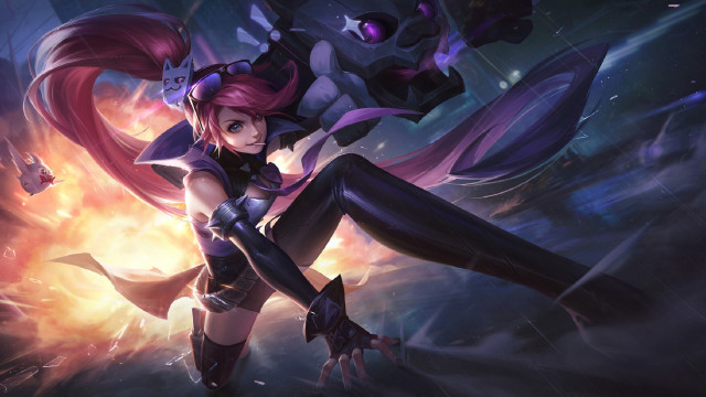 Woman black outfit sword demon #2 free wallpaper for desktop - medium preview image