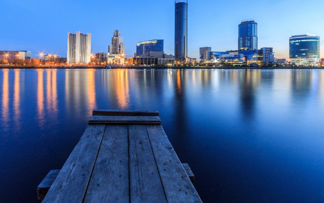 Dock cityscape night tokyo lights free wallpaper for desktop - medium preview image