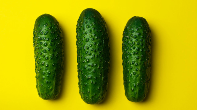 Three cucumbers yellow surface water #2 free wallpaper for desktop - medium preview image