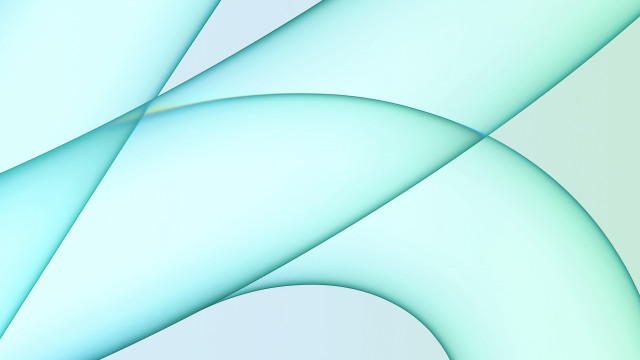 Blue green abstract curves white free wallpaper for desktop - medium preview image