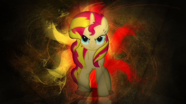 Pony red yellow tail aurora free wallpaper for desktop - medium preview image
