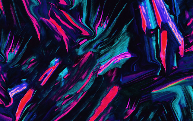 Glowing abstract monster fluorescent horns free wallpaper for desktop - medium preview image