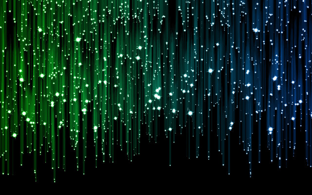 Rainbow stars lines space city free wallpaper for desktop - medium preview image