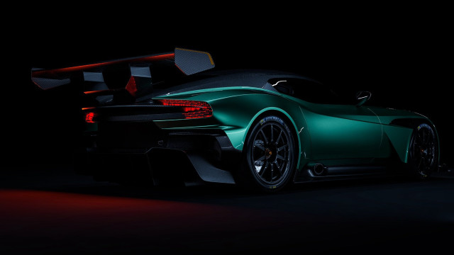 Green sports car dark room #7 free wallpaper for desktop - medium preview image