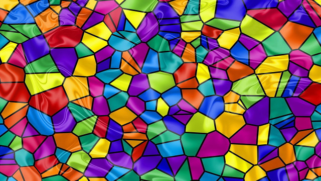 Colorful glass tile mosaic Elizabeth free wallpaper for desktop - medium preview image
