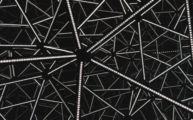 Black white structure lines dots free wallpaper for desktop - medium preview image