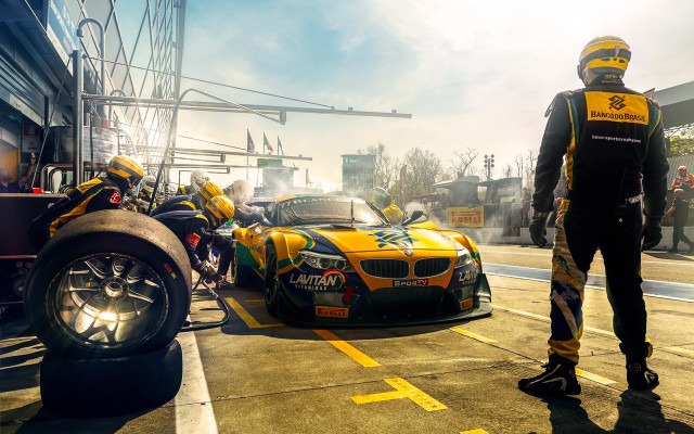 Darek zabrocki yellow black car free wallpaper for desktop - medium preview image