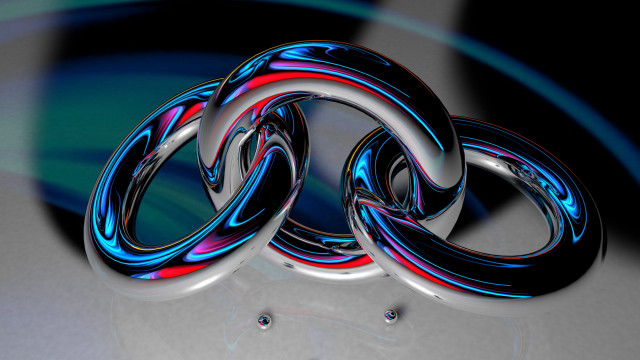 Rings table background 3d render free wallpaper for desktop - medium preview image