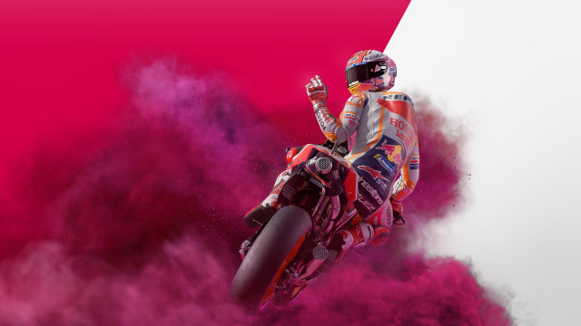 Motorcycle air pink cloud white free wallpaper for desktop - medium preview image
