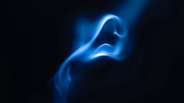 Blue smoke black background white #3 free wallpaper for desktop - medium preview image