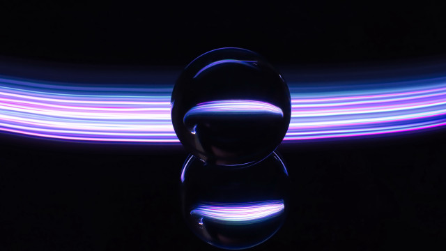 Black background light painting circle free wallpaper for desktop - medium preview image