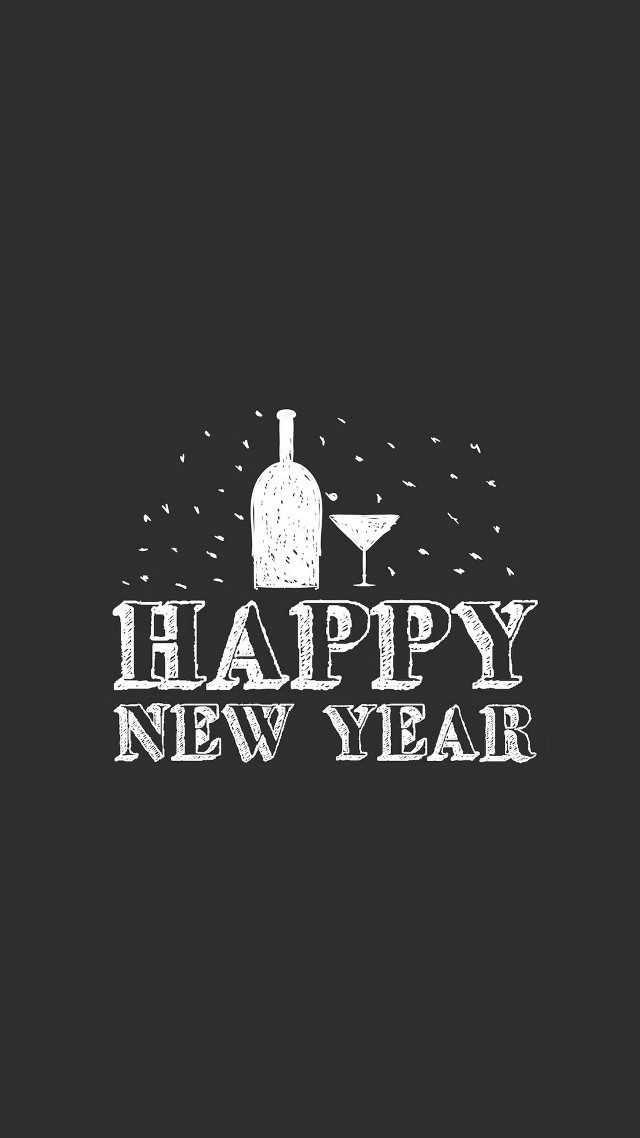 Happy new year wine glass free wallpaper for mobile - medium preview image