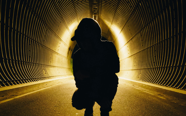 Tunnel skateboard hoodie backpack shadow free wallpaper for desktop - medium preview image