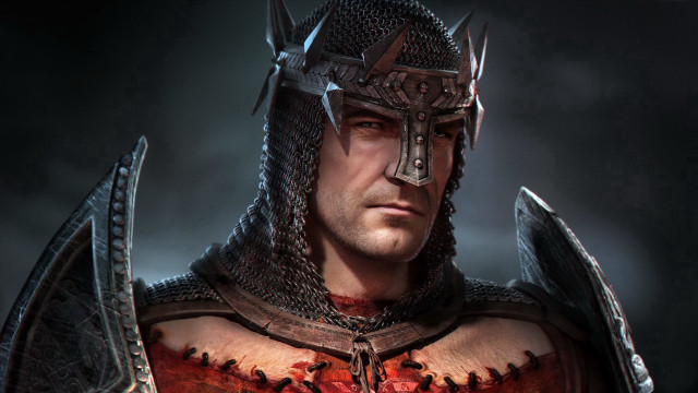 Epic fantasy armor helmet swords free wallpaper for desktop - medium preview image