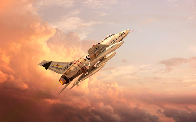 Fighter jet cloudy sky pilot #10 free wallpaper for desktop - medium preview image