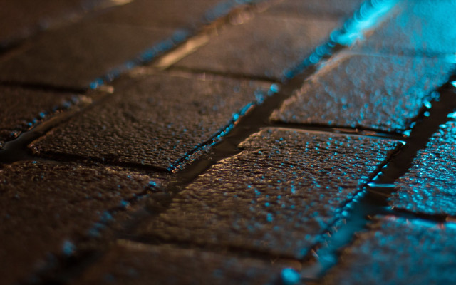 Blue tile holography macro city free wallpaper for desktop - medium preview image