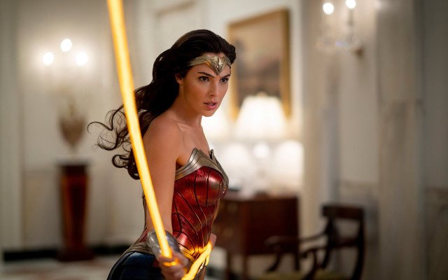 Wonder woman sword chandelier feminist free wallpaper for desktop - medium preview image