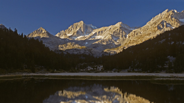 Mountain lake forest sky bridge #11 free wallpaper for desktop - medium preview image