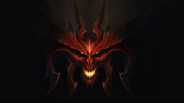 Demonic glowing eyes horns winged free wallpaper for desktop - medium preview image