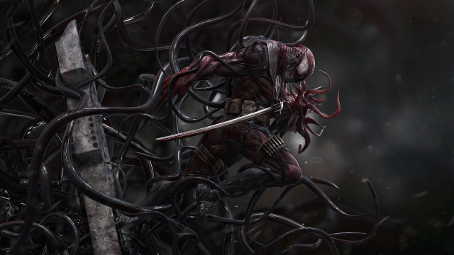 Demonic knife tentacles bloodborne armor free wallpaper for desktop - medium preview image