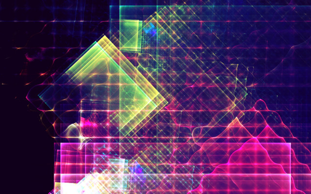 Colorful abstract generative volumetric constellation free wallpaper for desktop - medium preview image