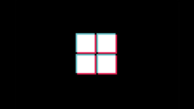 Black white window red squares free wallpaper for desktop - medium preview image
