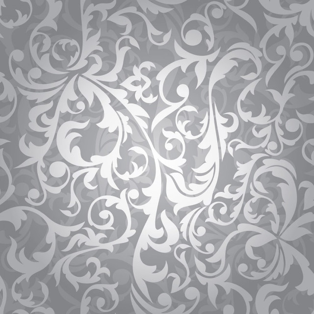 Gray white floral wallpaper design free wallpaper for tablet - medium preview image