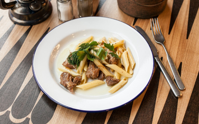 Pasta meat sauce plate fork free wallpaper for desktop - medium preview image