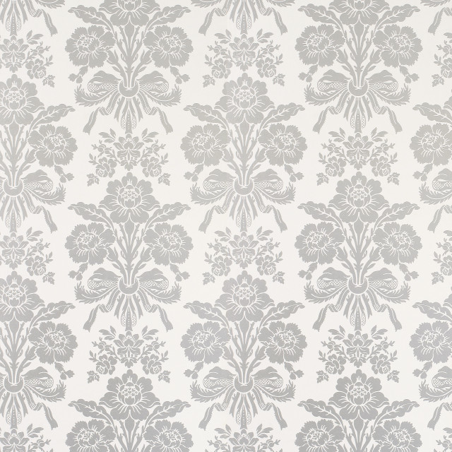 White grey floral wallpaper large free wallpaper for tablet - medium preview image
