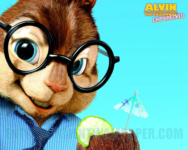 Cartoon character drink lime blue free wallpaper for desktop - medium preview image