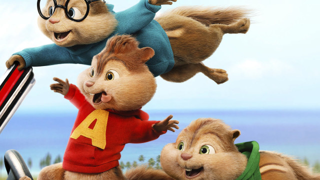 Chipmunks flying suitcase adventure airborne free wallpaper for desktop - medium preview image