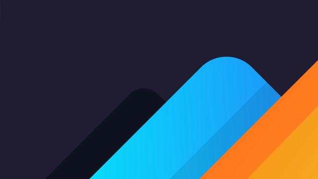 Colorful triangle abstract blue orange free wallpaper for desktop - medium preview image