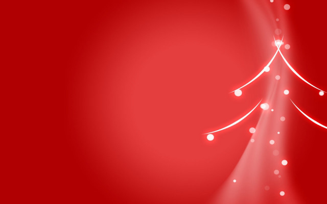 Red christmas tree white lights #2 free wallpaper for desktop - medium preview image