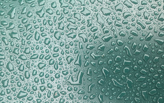 Window waterdrops glass green angyeon free wallpaper for desktop - medium preview image
