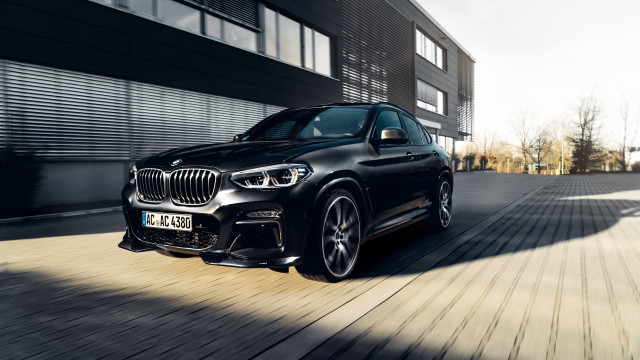 Black bmw suv street building free wallpaper for desktop - medium preview image