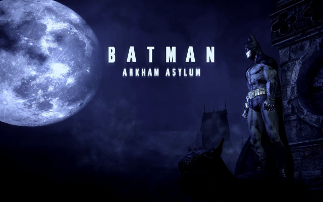 Batman arkvani asylun full moon free wallpaper for desktop - medium preview image