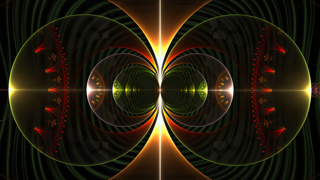 Flower hologram abstract symmetric mandelbrot free wallpaper for desktop - medium preview image