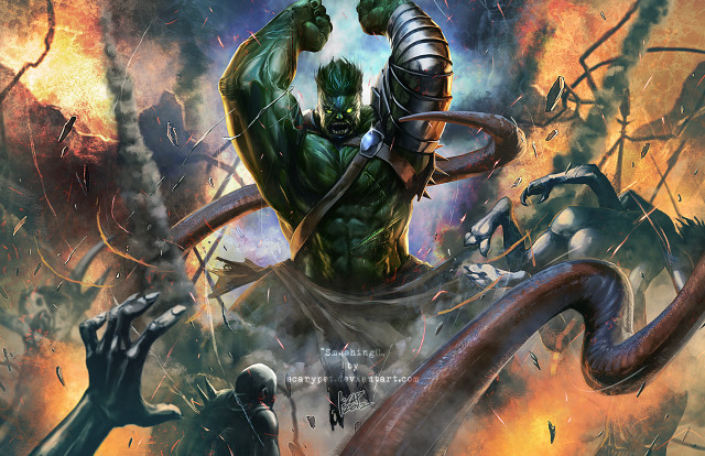 Man giant arm snake body free wallpaper for desktop - medium preview image