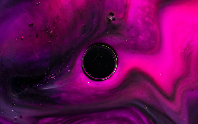 Purple black nebula space aurora free wallpaper for desktop - medium preview image