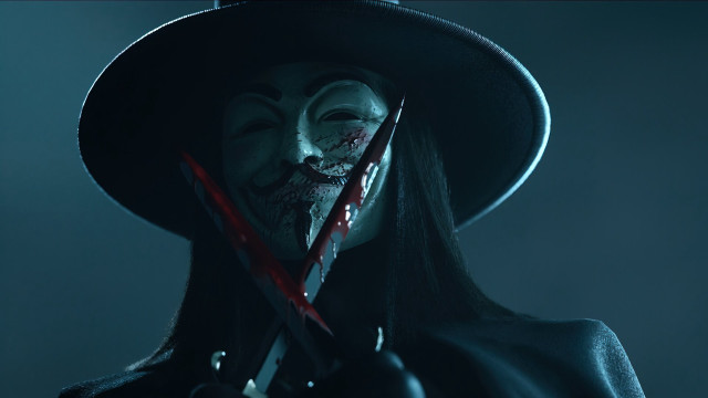 Woman mask knife hand mouth free wallpaper for desktop - medium preview image