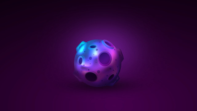 Purple blue object space art free wallpaper for desktop - medium preview image