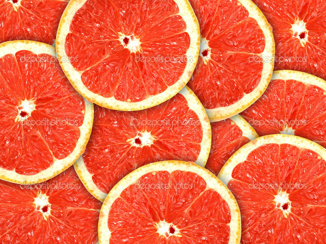 Grapefruits cut in half table free wallpaper for desktop - medium preview image