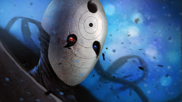 Robot red eye blue stars free wallpaper for desktop - medium preview image