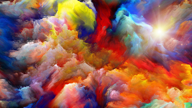 Colorful sunset fire embers flame free wallpaper for desktop - medium preview image