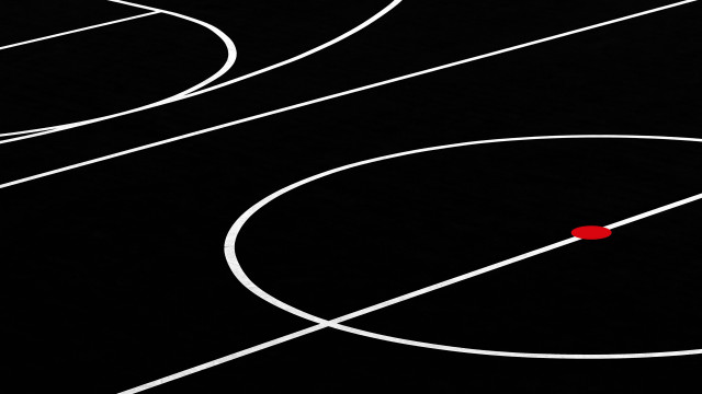 Basketball court red ball white free wallpaper for desktop - medium preview image