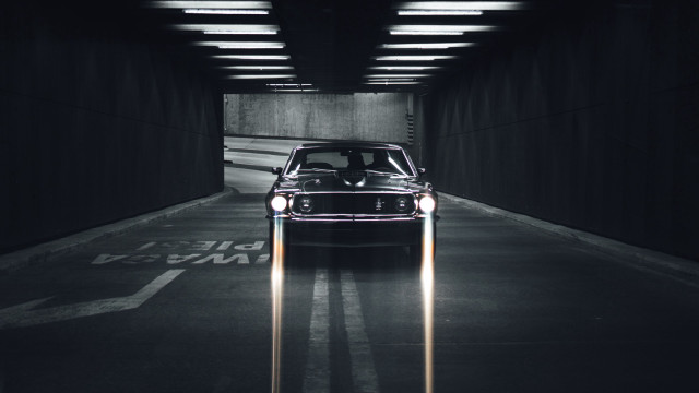 Car tunnel lights open door free wallpaper for desktop - medium preview image