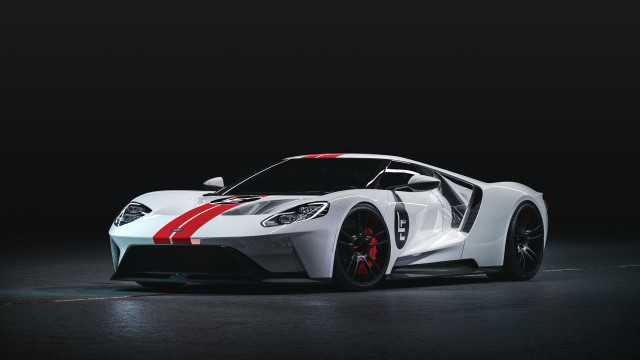 White sports car red stripes #2 free wallpaper for desktop - medium preview image