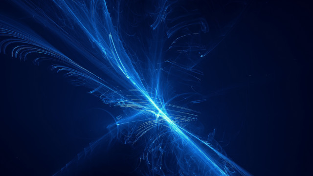 Blue abstract lines swirls light free wallpaper for desktop - medium preview image
